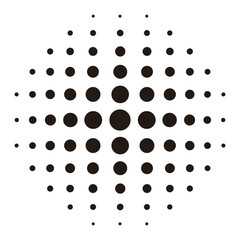 Minimalist Dotted Shape