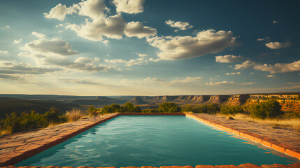 Swimming Pool in the mountains