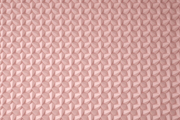 3D wall or floor pink geometry background natural daylight. 3d wall texture, Geometric background for interior wallpaper design, 3d rendering
