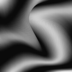 Abstract Light Curved Black and White Gradient Color Graphic Wallpaper Background, Fluid background gradient. Wavy gradient background. Abstract color design  for Posters Advertising Banners Brochure