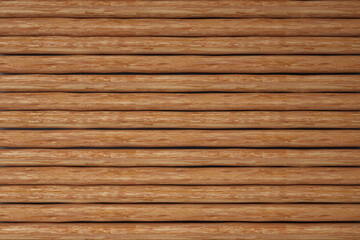 Obraz premium Seamless natural wood log cabin wall background texture. Rustic old grunge brown timber logs tileable repeat surface pattern. A high resolution backdrop 3D rendering.