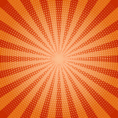Orange Sunburst Background