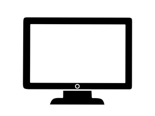 monitor illustration vector on white background