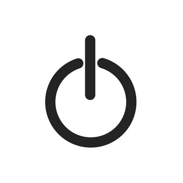 vector log out icon.power button symbol with simple design