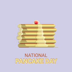 National Pancake Day background.