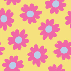 Spring floral background. Flowers seamless pattern. Floral pattern. Flowers digital paper