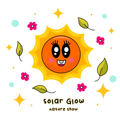 Happy Solar Glow Character 