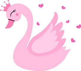 cute baby swan vector  © lillyrosy