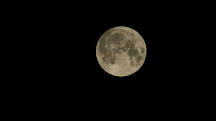 Full moon photo. Blue moon photo taken with a tele lens.