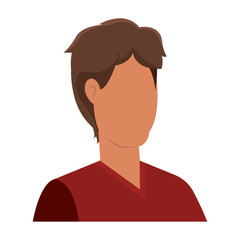 Isolated avatar of a man Vector
