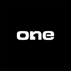 ONE Letter Initial Logo Design Template Vector Illustration