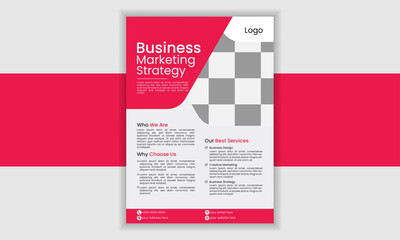 Creative business flyer design layout