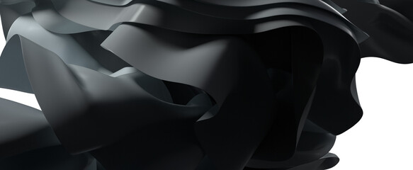 White stripe pattern futuristic background. 3d render illustration