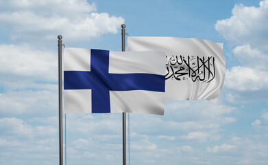 Finland and Afghanistan national flag