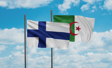 Finland and Algeria national flag