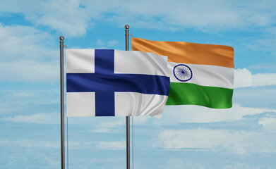 India and Finland flag