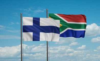 South Africa and Finland flag