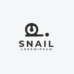 Snail logo icon simple design