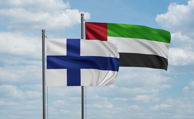UAE and Finland flag