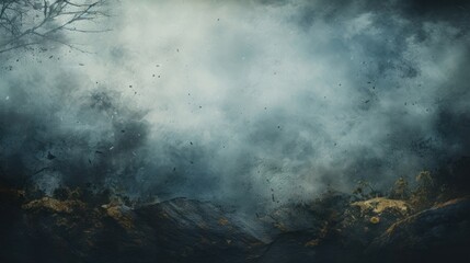 A moody and atmospheric abstract background with dark tones and subtle textures, creating a sense of mystery and introspection - obrazy, fototapety, plakaty