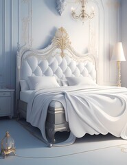bed in room