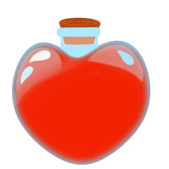 heart shaped glass jar