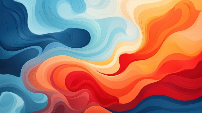 A retro-inspired abstract background with bold patterns, psychedelic colors, and a vintage-inspired aesthetic