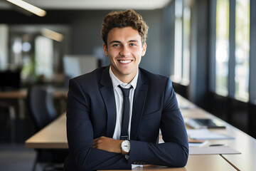 Fototapeta premium professional portrait of a businessman smiling