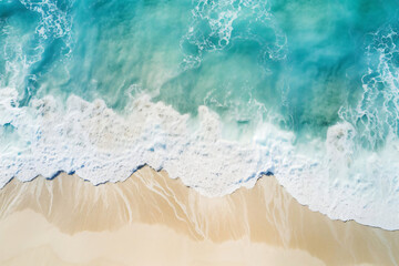 Fototapeta na wymiar blue water and beach, ocean