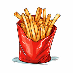 Portion of fries