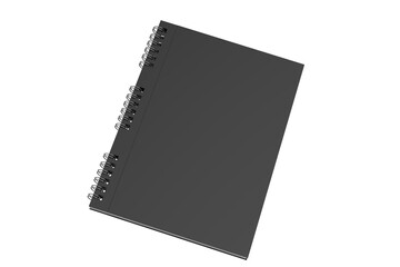 Notepad Mockup Isolated On White Background. 3d Illustration