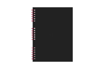 Notepad Mockup Isolated On White Background. 3d Illustration