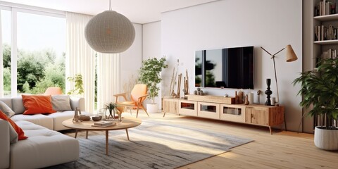 Interior design Scandinavian living room