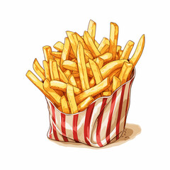Portion of fries