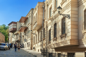 Fototapeta na wymiar Street in Old City Baku, Azerbaijan