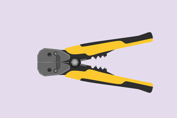 Cord cutting concept. Colored flat vector illustration isolated. 