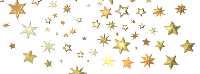 Drifting Christmas Stardust: Captivating 3D Illustration of Descending Stardust Particles for the...