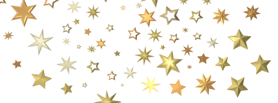 Drifting Christmas Stardust: Captivating 3D Illustration of Descending Stardust Particles for the Holidays