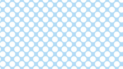 Blue seamless pattern with white polka dots