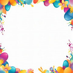 frame with balloons, this design was generated with artificial intelligence