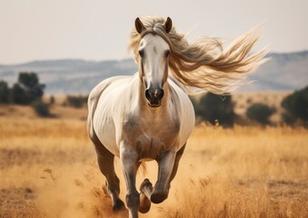 Obraz na płótnie Canvas The Arabian or Arab horse is a breed of horse that originated on the Arabian Peninsula
