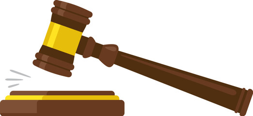 vector judge gavel icon