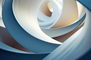 Fototapeta premium Abstract twist curve geometry 3d background with lines