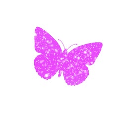 Decorative y2k glitter shiny butterfly 