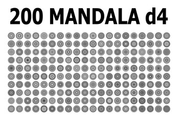 various mandala collections - 200 set yoga pattern