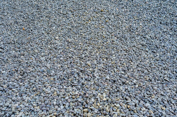 Fine gravel. Background building stone for road construction, paving stones
