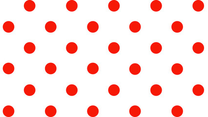 Seamless pattern with red polka dots - obrazy, fototapety, plakaty