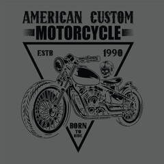 Motorcycle t shirt design