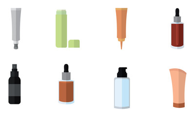 Set of make up icons Fashion icon Vector