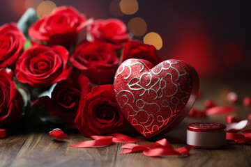 Valentine background in love concept.